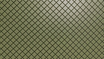 Fototapeta premium Green mesh pattern with crisscrossing lines forming diamond shapes.