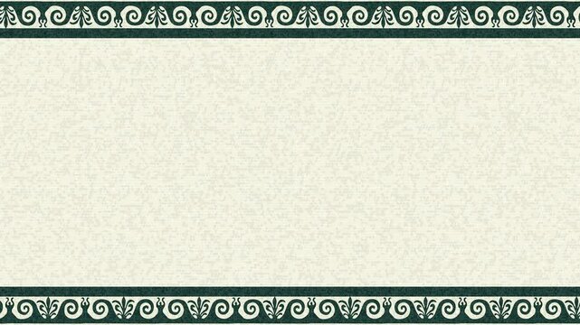Mosaic tiles border loop pattern, Motion graphic abstract background with copy space
