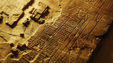 Ornate Ancient Egyptian Brass Artifact with Engraved Symbolic Inscriptions