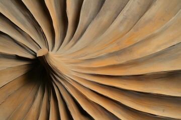 Abstract Spiral Pattern of Dried Palm Leaves: Textured Background