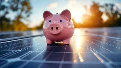 An illustrative concept of solar energy as a cost-effective and money-saving alternative for reducing electricity bills, highlighting the financial benefits of sustainable power solutions.