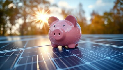 An illustrative concept of solar energy as a cost-effective and money-saving alternative for reducing electricity bills, highlighting the financial benefits of sustainable power solutions.