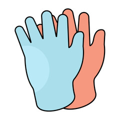 Modern design icon of gloves
