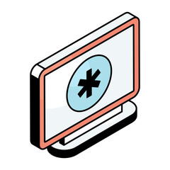 Trendy vector design of online healthcare 