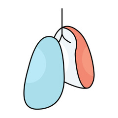 Premium download icon of lungs