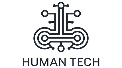 Artificial intelligence robot working at computer in office. IT team, Humanoid support center, Futuristic worker, Work at call center. Generative AI