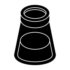 An editable design icon of chemical flask