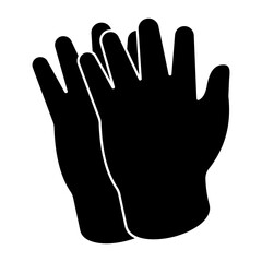 Modern design icon of gloves