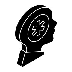 Perfect design icon of mental health