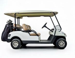 Golf Cart with Golf Bags