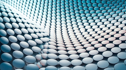 abstract blue background with circles 3d