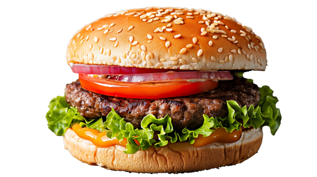 burguer insolated on withe background