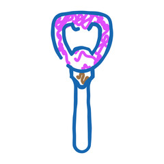 opener bartender doodle icon sketch vector. opener bartender sign. isolated symbol illustration