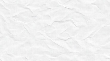 Fototapeta premium Lightly wrinkled white fabric texture with a subtle linen weave effect. Perfect for background designs, textile mockups, or interior decor themes.