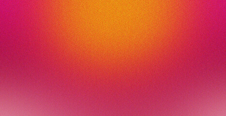 Pink Dark grainy gradient abstract background, red orange purple glowing spot light noise texture effect.