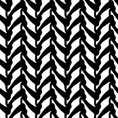 Black and White Vertical Ribbing, Vector, Seamless Repeating Pattern Tile