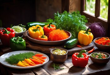 vibrant allergy friendly dishes artfully arranged healthy dining experience, appetizer, bowl, chef, colorful, cuisine, culinary, decoration, delectable