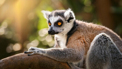 Lemur catta closeup in natural habitat