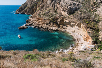 secret cove on the cliff