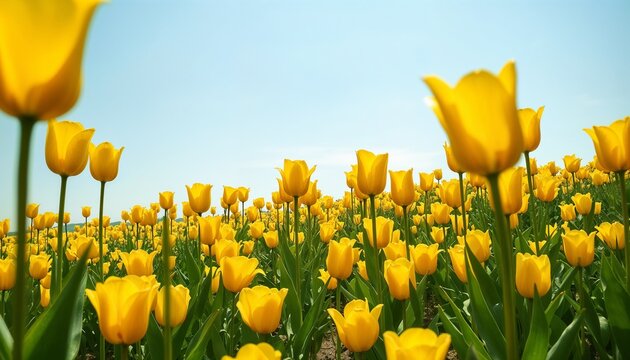 A beautiful field of tulips in Holland
