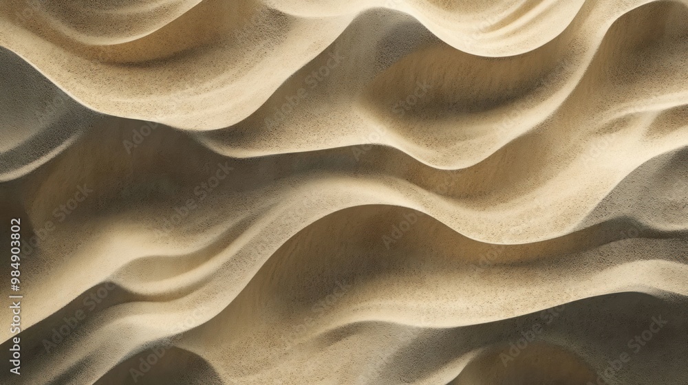 Poster abstract sand dune texture with light and shadow patterns