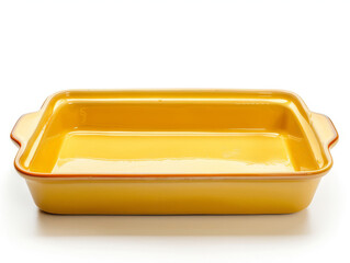 ceramic baking dish, isolated on white background