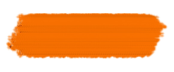 Orange brushstroke creates a textured and energetic horizontal line, perfect for adding a playful touch to designs