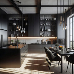 modern kitchen interior