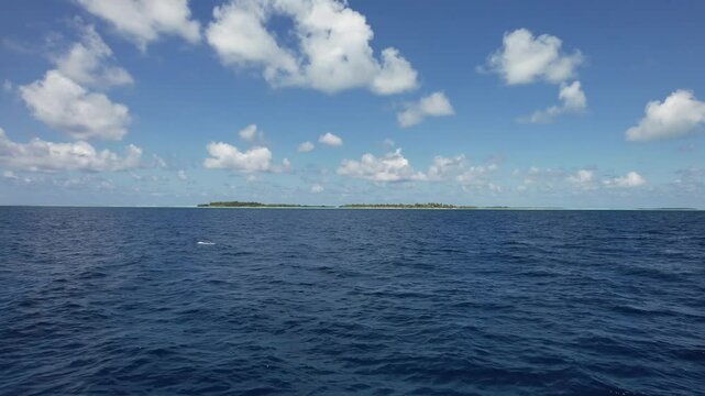lower Drone Shot Maldives