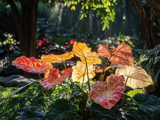 Obraz premium red and yellow flowers