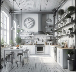interior of a modern kitchen