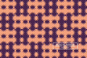 Star and Triangular Shapes and Designs Orange and Purple and Green Colors Geometric Pattern Abstract Pattern Seamless 