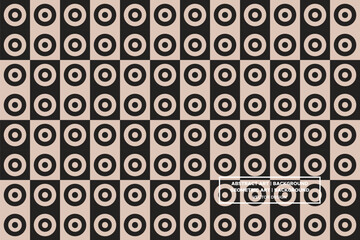 Circular and Circle Shapes and Designs Brown and Black Colors Geometric Pattern Abstract Pattern Seamless 
