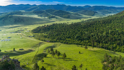 Obraz premium Mongolische Steppe 