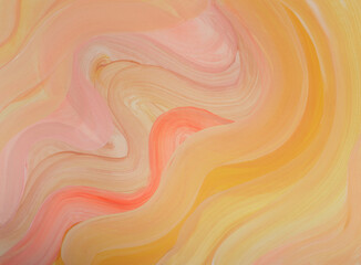Art Oil and Acrylic hand drawn brushstroke smear blot wave painting wall. Abstract texture pastel,...