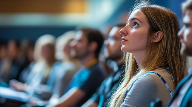 A dynamic conference with a focus on innovation, featuring interactive sessions and modern technology.