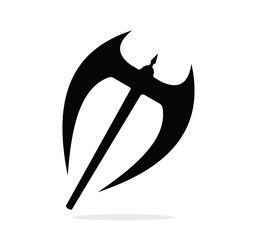Axe silhouette vector element design