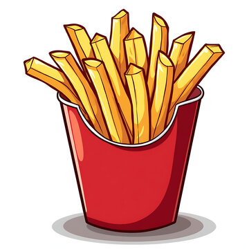 recommend clip art: Clip art of french fries.