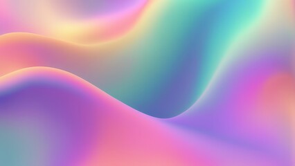 Fototapeta premium A vibrant abstract background featuring soft, flowing pastel colors in a smooth, wavy design.