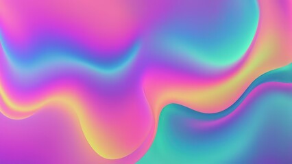 A vibrant abstract background featuring smooth, flowing gradients of pink, purple, and teal colors.