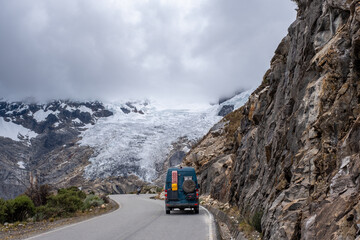 4x4 camper on the way to a glacier © JoseMaria