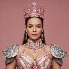 portrait of a woman with a crown