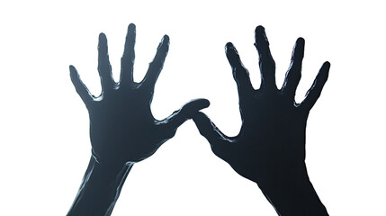 Child and adult hands in silhouette, symbolizing assistance and connection, highlighting a gesture of support and unity