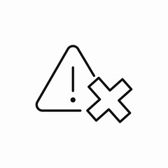 exclamation mark error icon sign vector