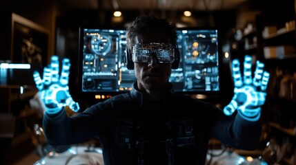 Transforming healthcare with AI: Advanced monitoring and robotics enhance patient care in a futuristic hospital setting. Generative AI