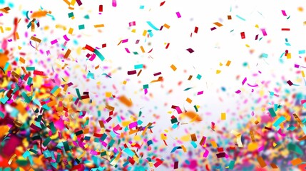 Fototapeta premium vibrant, multicolored confetti exploding in mid-air