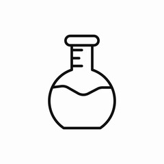 flask chemistry icon sign vector