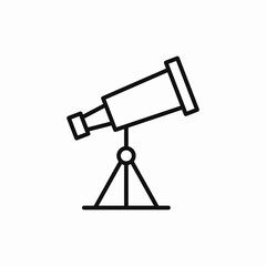 telescope science icon sign vector