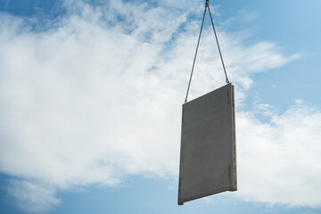 crane - modular construction with concrete slabs - modular construction industry