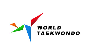 Elegant vector editable karate or taekwondo martial arts logo background design